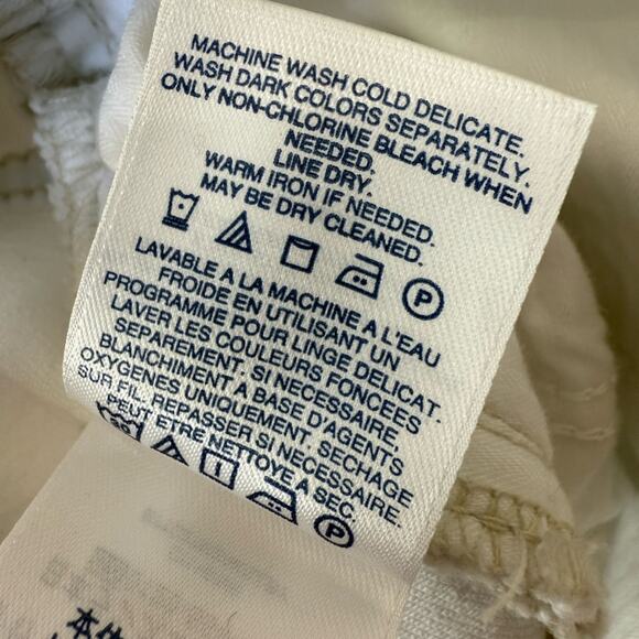 NWT Lands’ End Plus Size Mid Rise Slim Straight Jean White Size 18W - Picture 10 of 13